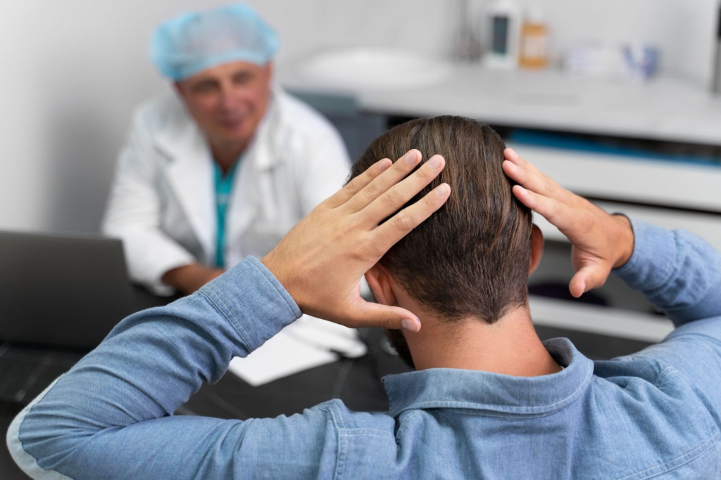 Immagine che illustra una clinica per il trapianto di capelli in Albania